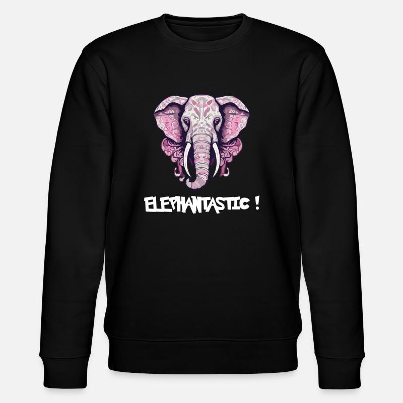 Elephantastic - Stanley/Stella CHANGER Unisex Organic Sweatshirt - black