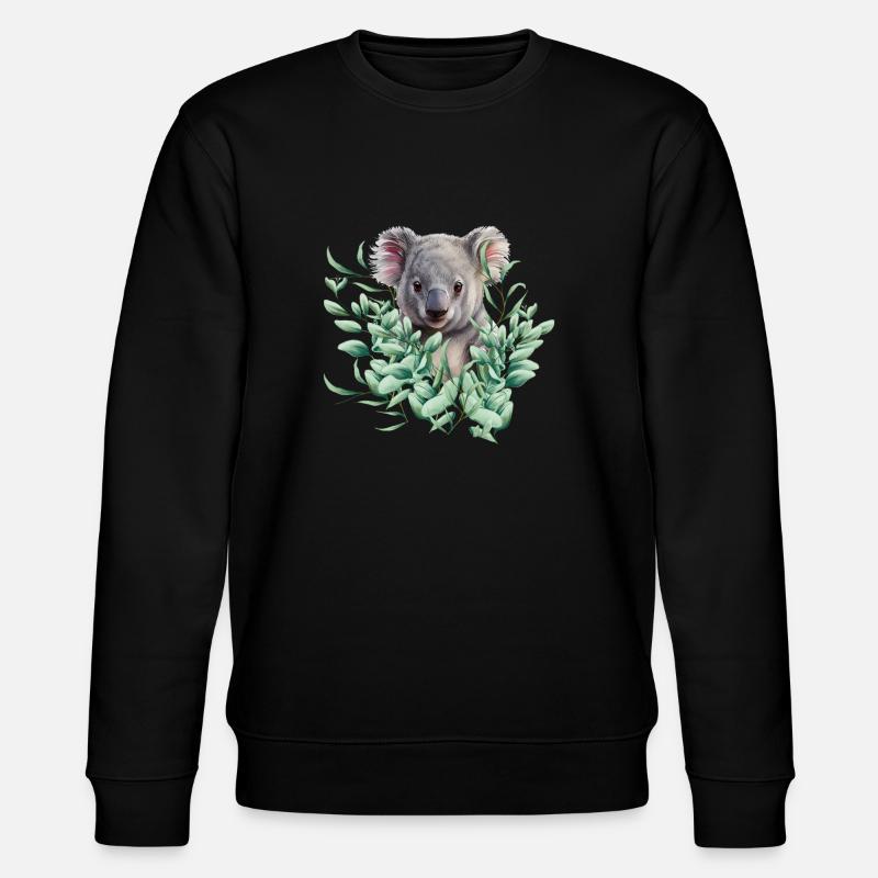 Koala Bear - Stanley/Stella Unisex Bio-Sweatshirt CHANGER  - Schwarz