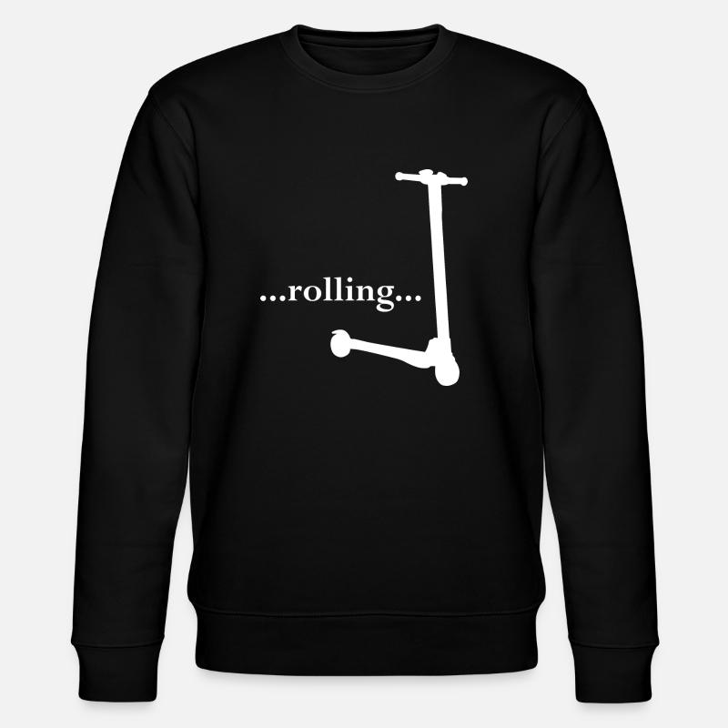 E-Scooter Roller Scooter - Stanley/Stella CHANGER Unisex Organic Sweatshirt - black