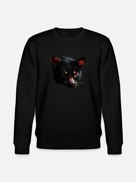 Tasmanian devil head - Stanley/Stella CHANGER Unisex Organic Sweatshirt - black