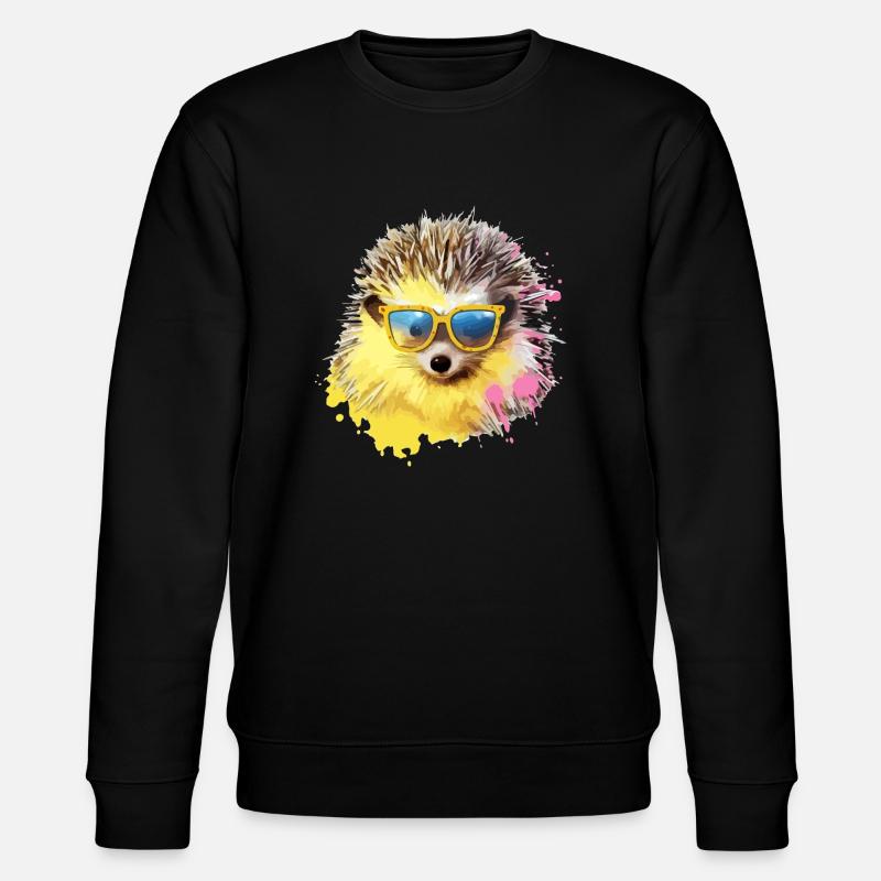 Zizo the Hedgehog - Stanley/Stella CHANGER Unisex Organic Sweatshirt - black