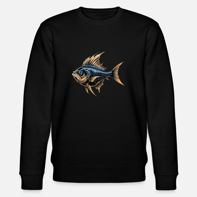 Style rétro poisson - Sweat bio CHANGER Stanley/Stella Unisexe - noir