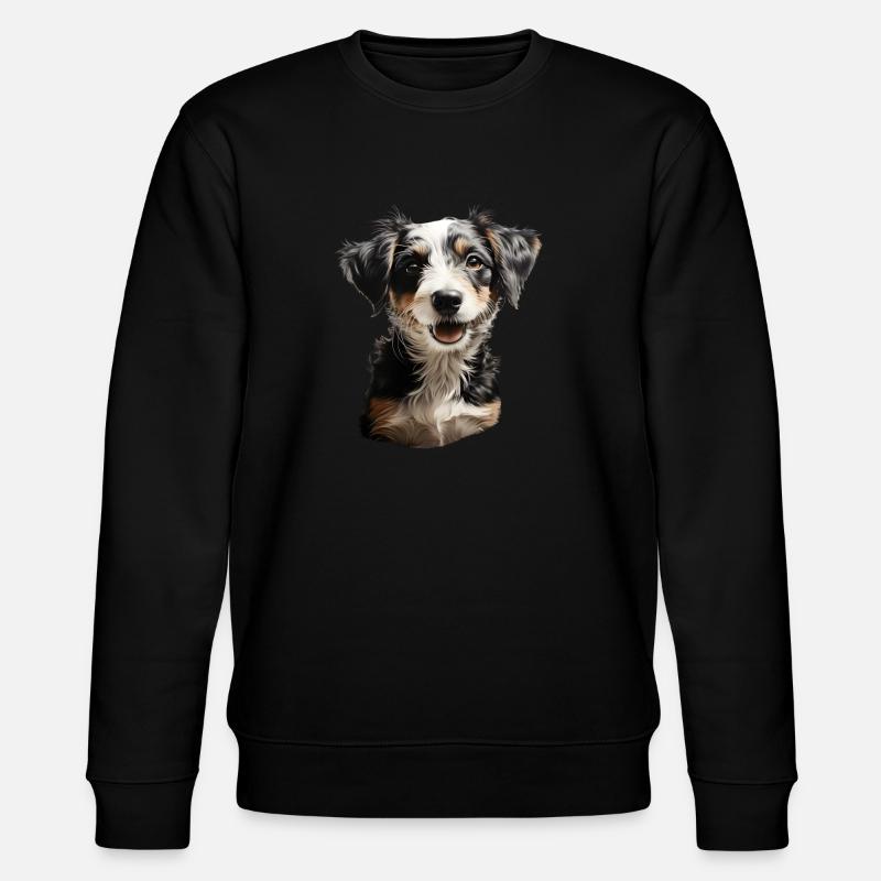 Jack Russel Terrier - Stanley/Stella Unisex Bio-Sweatshirt CHANGER  - Schwarz