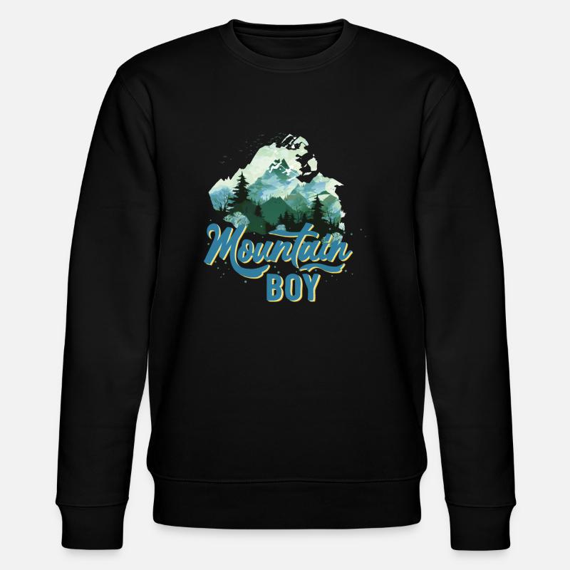 Mountain Boy Bunt - Stanley/Stella Unisex Bio-Sweatshirt CHANGER  - Schwarz