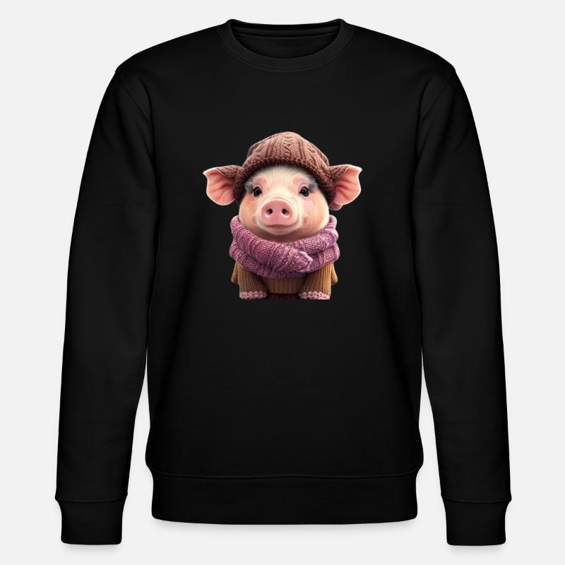 Winter groß - Stanley/Stella Unisex Bio-Sweatshirt CHANGER  - Schwarz