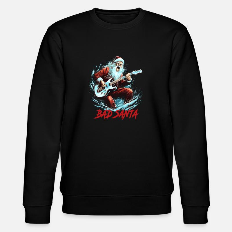 BAD SANTA - Stanley/Stella Unisex Bio-Sweatshirt CHANGER  - Schwarz