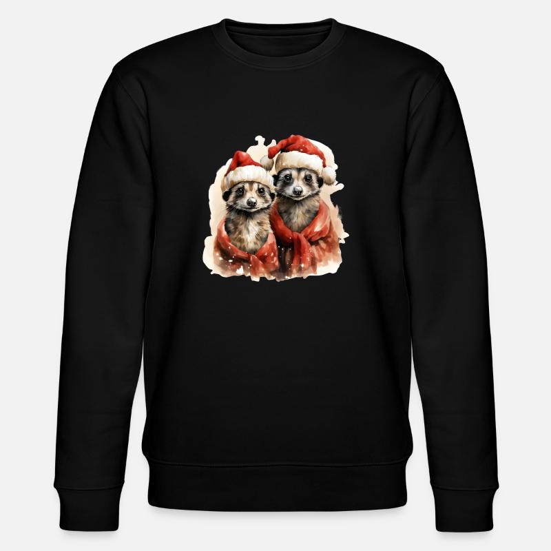 Suricate de Noël - Sweat bio CHANGER Stanley/Stella Unisexe - noir