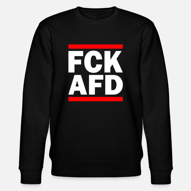 Fck afd - Stanley/Stella Unisex Bio-Sweatshirt CHANGER  - Schwarz