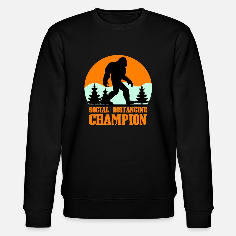 Distanciation sociale Big Foot - Sweat bio CHANGER Stanley/Stella Unisexe - noir