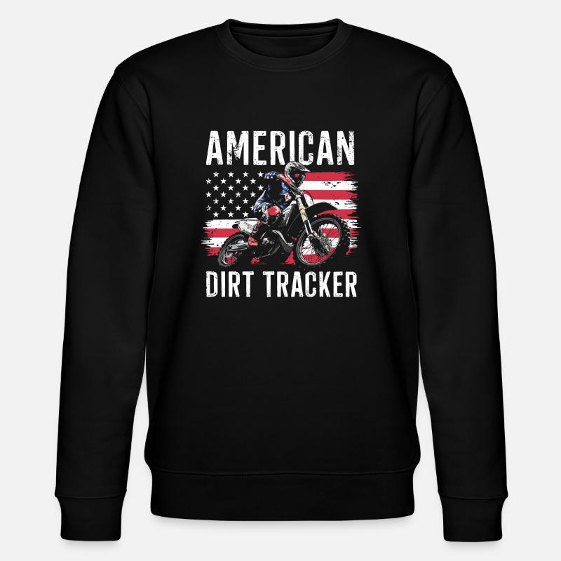 Flat Track Racing Passion - Stanley/Stella CHANGER Unisex Organic Sweatshirt - black