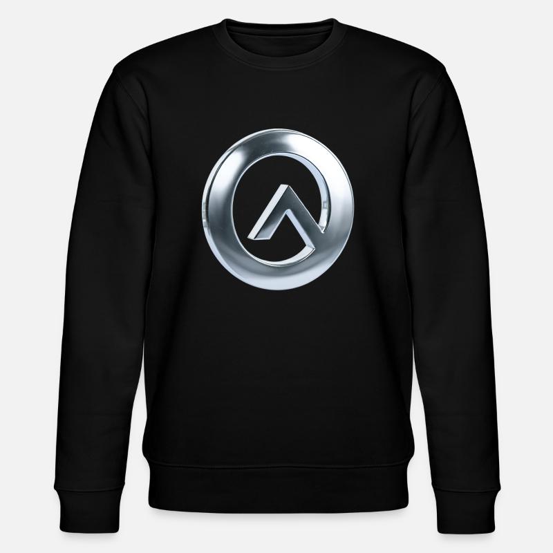Metallic chrome A Look, Simple Elegance - Stanley/Stella CHANGER Unisex Organic Sweatshirt - black