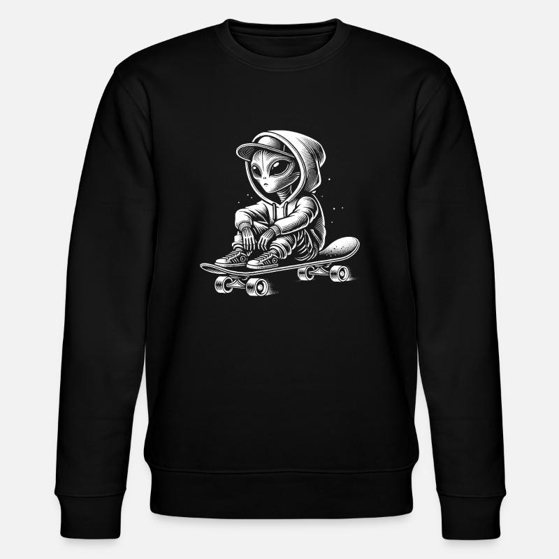 Skateboard - Stanley/Stella Unisex Bio-Sweatshirt CHANGER - Schwarz