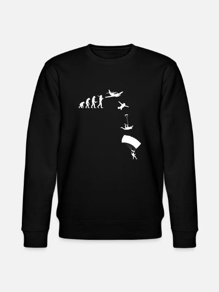 Skydiving, skydive, parachute, shirt - Stanley/Stella CHANGER Unisex Organic Sweatshirt - black