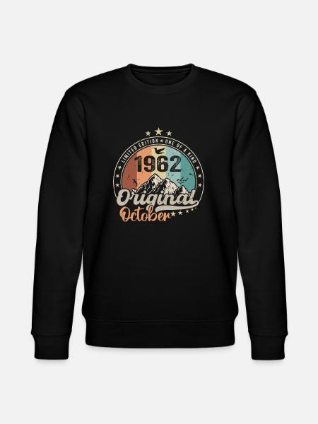 October | The Legends were born in October 1962 - Stanley/Stella CHANGER Unisex Organic Sweatshirt - black