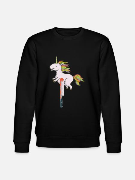 Einhorn Killer - Stanley/Stella Unisex Bio-Sweatshirt CHANGER - Schwarz