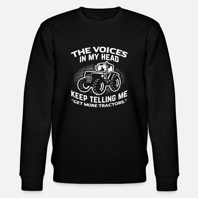 Tractors Farmer - Stanley/Stella CHANGER Unisex Organic Sweatshirt - black