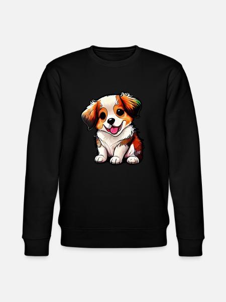 Legemliggør den rene glæde, som hunde bringer os - Stanley/Stella økologisk unisex-sweatshirt CHANGER  - sort