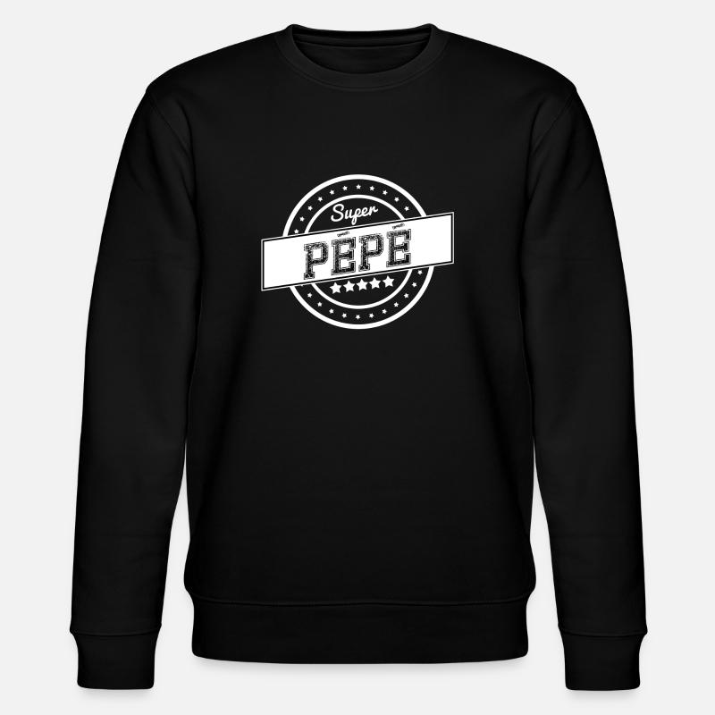 Super pépé - blanc - Sweat bio CHANGER Stanley/Stella Unisexe - noir