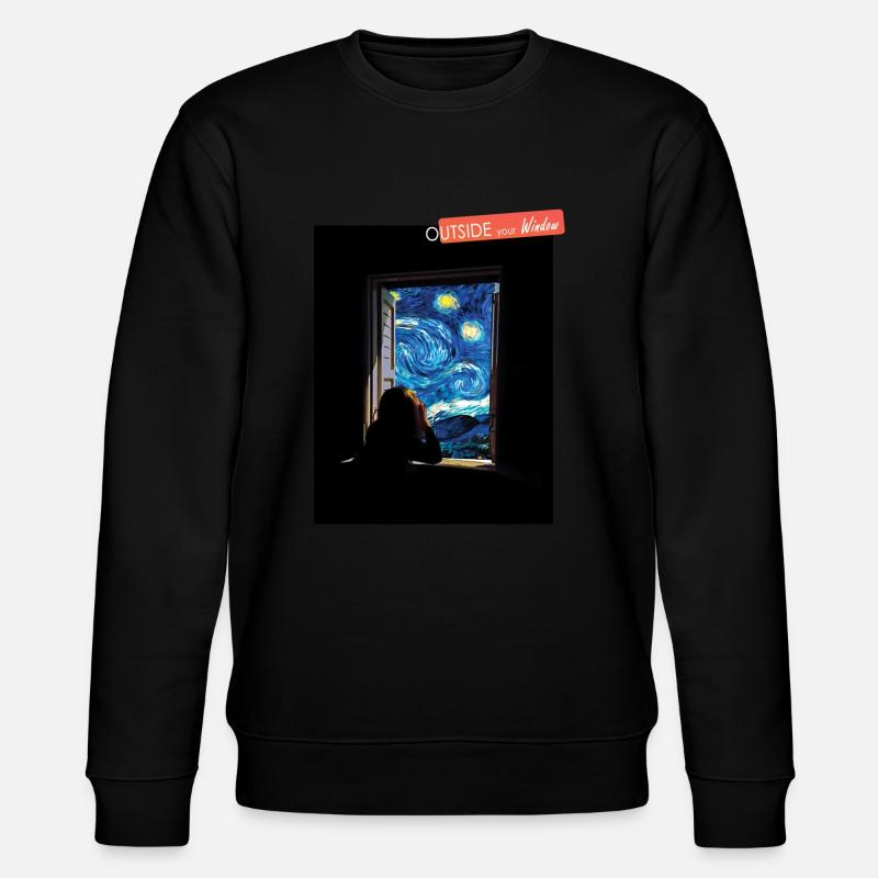 Devant ta fenêtre. - Sweat bio CHANGER Stanley/Stella Unisexe - noir