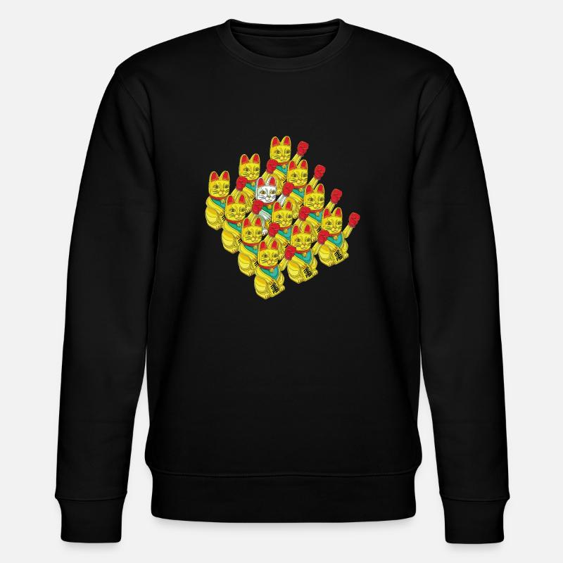 ARMÉE DE CHATS BOXEURS - Sweat bio CHANGER Stanley/Stella Unisexe - noir