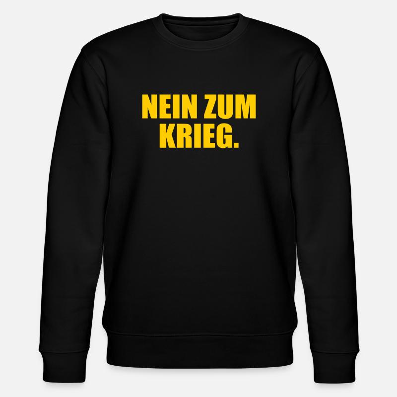 Nein zum krieg - Stanley/Stella Unisex Bio-Sweatshirt CHANGER  - Schwarz