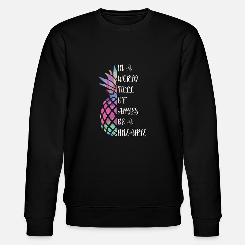 Pineapple - Stanley/Stella Unisex Bio-Sweatshirt CHANGER  - Schwarz