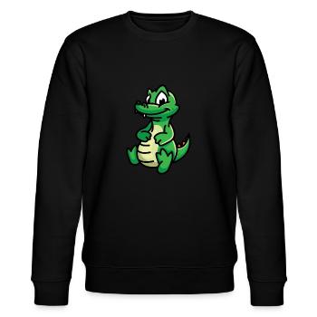 Alligator - Stanley/Stella Unisex Bio-Sweatshirt CHANGER  - Schwarz - Vorne - Nik (191cm) & Marisol (170cm)
