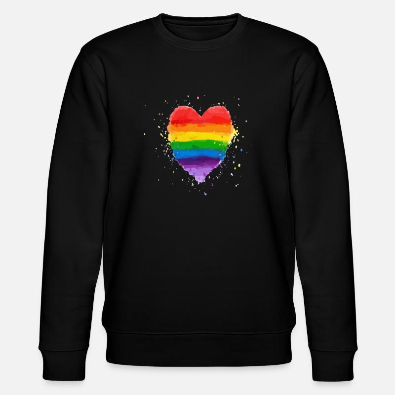 Arc-en-ciel - Sweat bio CHANGER Stanley/Stella Unisexe - noir