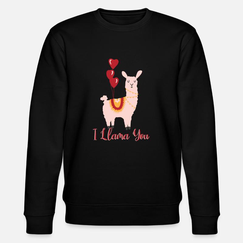 Lama - Stanley/Stella Unisex Bio-Sweatshirt CHANGER  - Schwarz