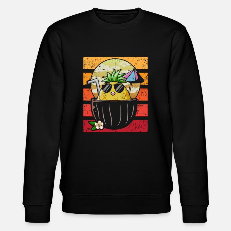 Ananas - Sweat bio CHANGER Stanley/Stella Unisexe - noir