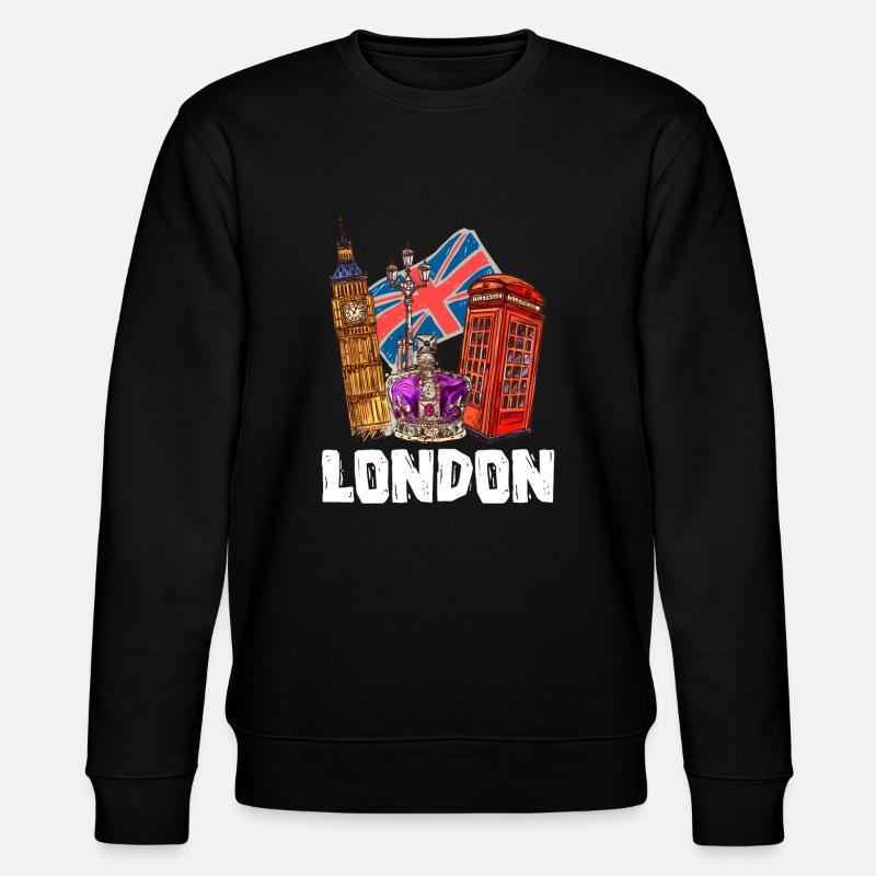 Londres - Sweat bio CHANGER Stanley/Stella Unisexe - noir