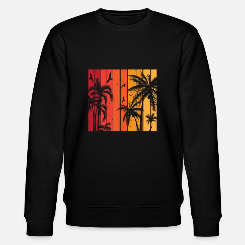 Palmiers - Sweat bio CHANGER Stanley/Stella Unisexe - noir