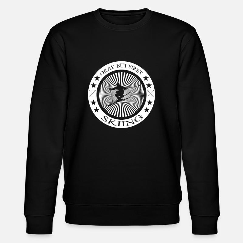 Skiing - Stanley/Stella Unisex Bio-Sweatshirt CHANGER  - Schwarz