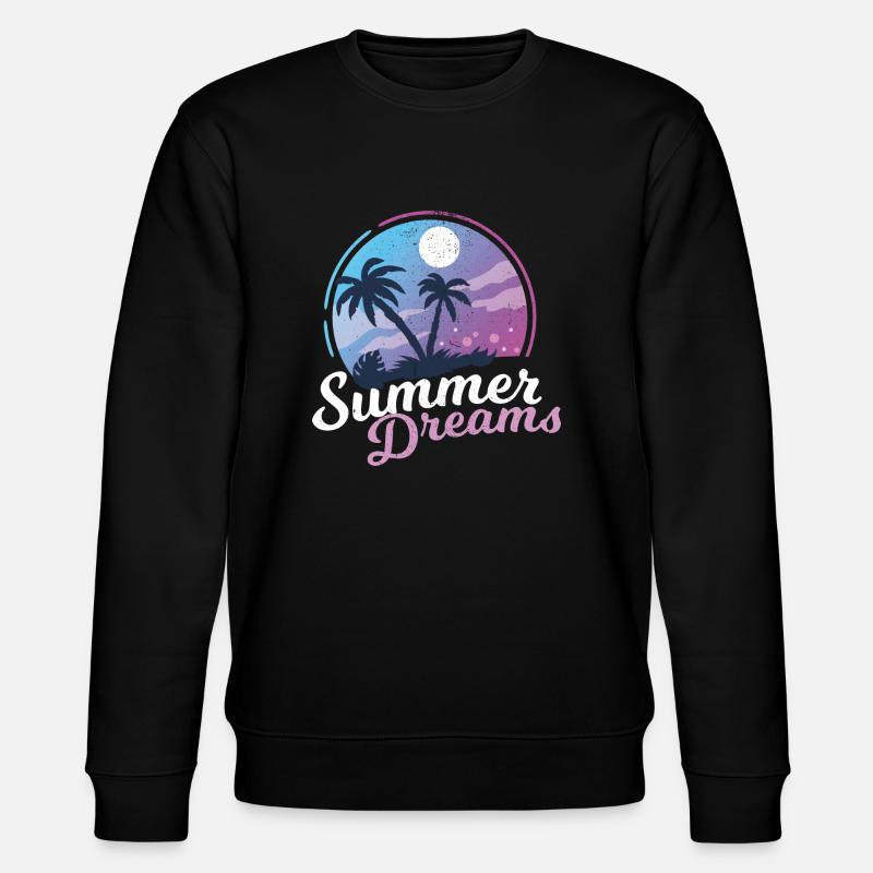 California Summer Dreams Grafik - Stanley/Stella Unisex Bio-Sweatshirt CHANGER  - Schwarz