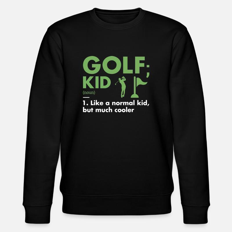 Sport Kid Definition Golf - Stanley/Stella Unisex Bio-Sweatshirt CHANGER  - Schwarz