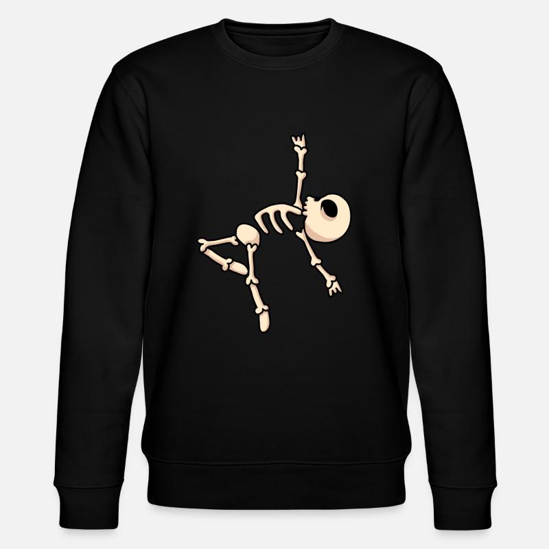 Tänzer Skelett - Stanley/Stella Unisex Bio-Sweatshirt CHANGER  - Schwarz