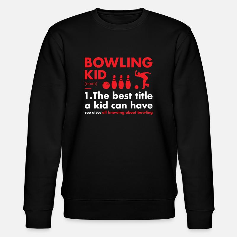 Sport Kid Definition Bowling - Stanley/Stella Unisex Bio-Sweatshirt CHANGER - Schwarz