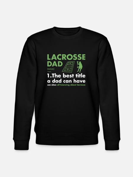 Sport Dad Definition Lacrosse - Stanley/Stella CHANGER Unisex Organic Sweatshirt - black