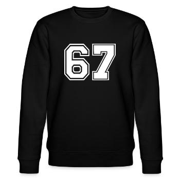 67 - Stanley/Stella Unisex Bio-Sweatshirt CHANGER  - Schwarz - Vorne - Nik (191cm) & Marisol (170cm)