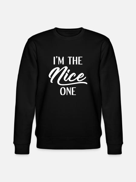 Ich bin der Nette - Stanley/Stella Unisex Bio-Sweatshirt CHANGER - Schwarz