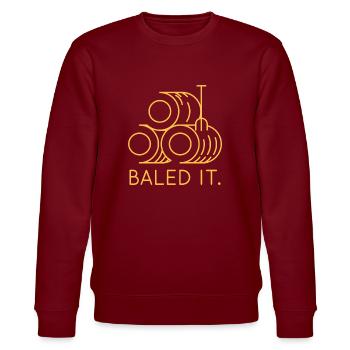 Mis en balles - Sweat bio CHANGER Stanley/Stella Unisexe - bordeaux - Devant - Nik (191cm) & Marisol (170cm)