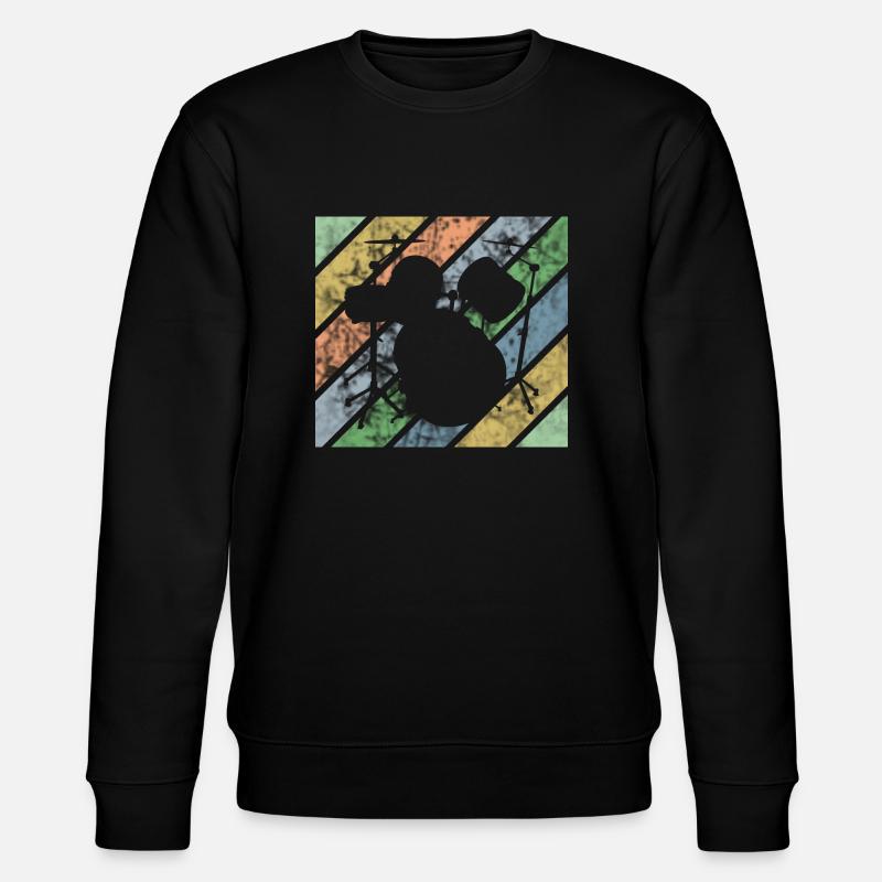 Drummer Design Drumkit - Stanley/Stella Unisex Bio-Sweatshirt CHANGER  - Schwarz