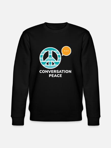 Conversation Peace - Stanley/Stella CHANGER Unisex Organic Sweatshirt - black