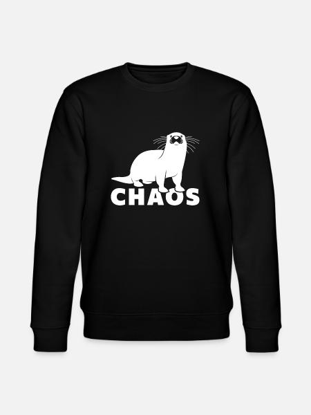 Otter Chaos - Stanley/Stella CHANGER Unisex Organic Sweatshirt - black
