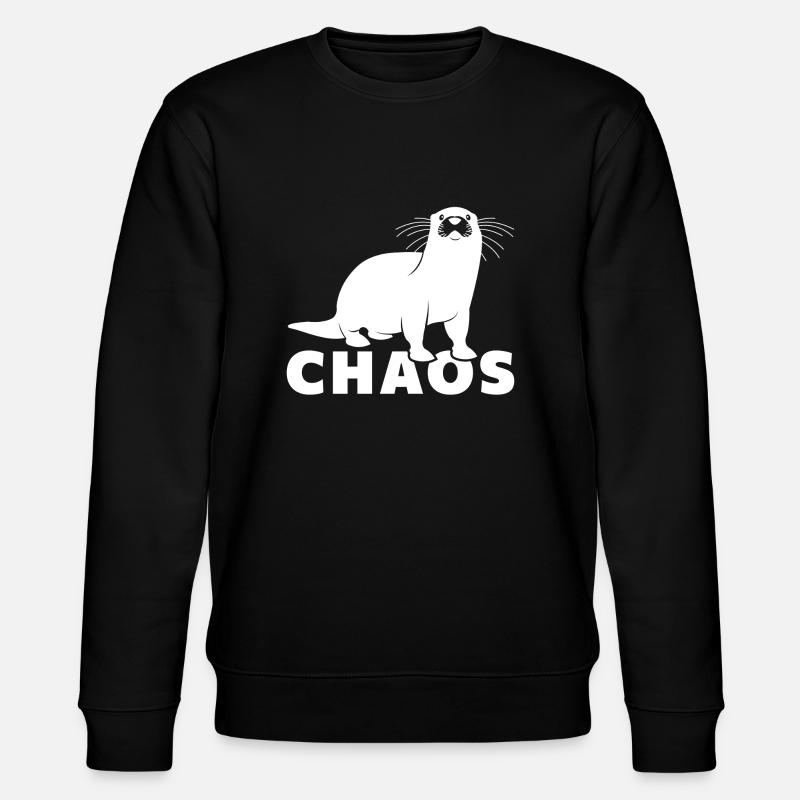Otter-Chaos - Stanley/Stella Unisex Bio-Sweatshirt CHANGER  - Schwarz