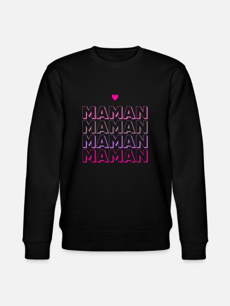 MAMAN - Sweat bio CHANGER Stanley/Stella Unisexe - noir