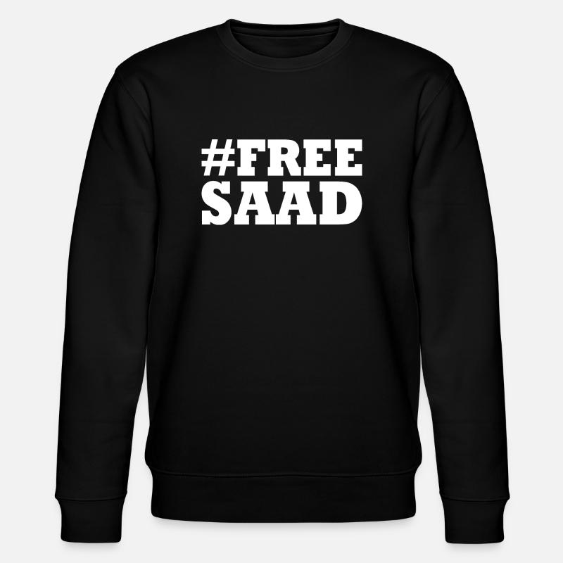 Free saad - Stanley/Stella Unisex Bio-Sweatshirt CHANGER  - Schwarz