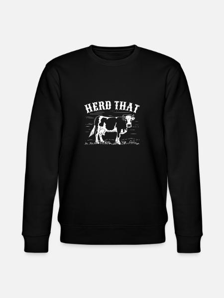 Cow farmer farming cattle gift - Stanley/Stella CHANGER Unisex Organic Sweatshirt - black