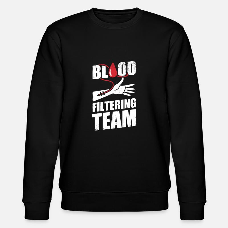 Dialyse Krankenpfleger Krankenschwester Geschenk - Stanley/Stella Unisex Bio-Sweatshirt CHANGER  - Schwarz