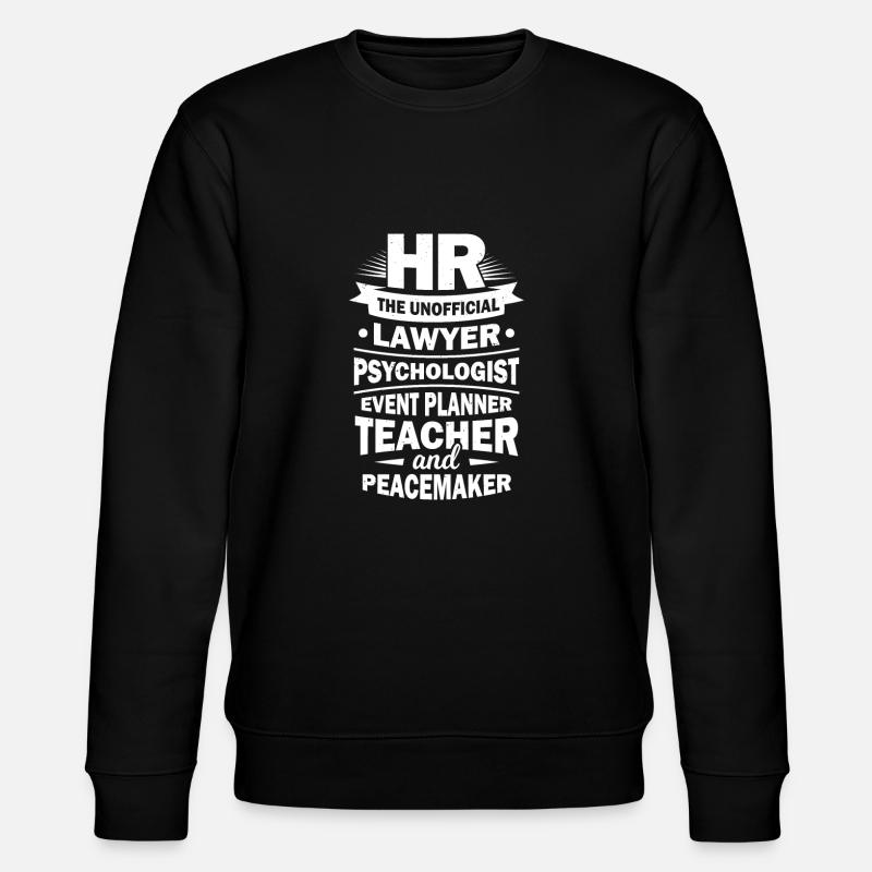 Lustiges HR Personalabteilung Mitarbeiter Geschenk - Stanley/Stella Unisex Bio-Sweatshirt CHANGER - Schwarz